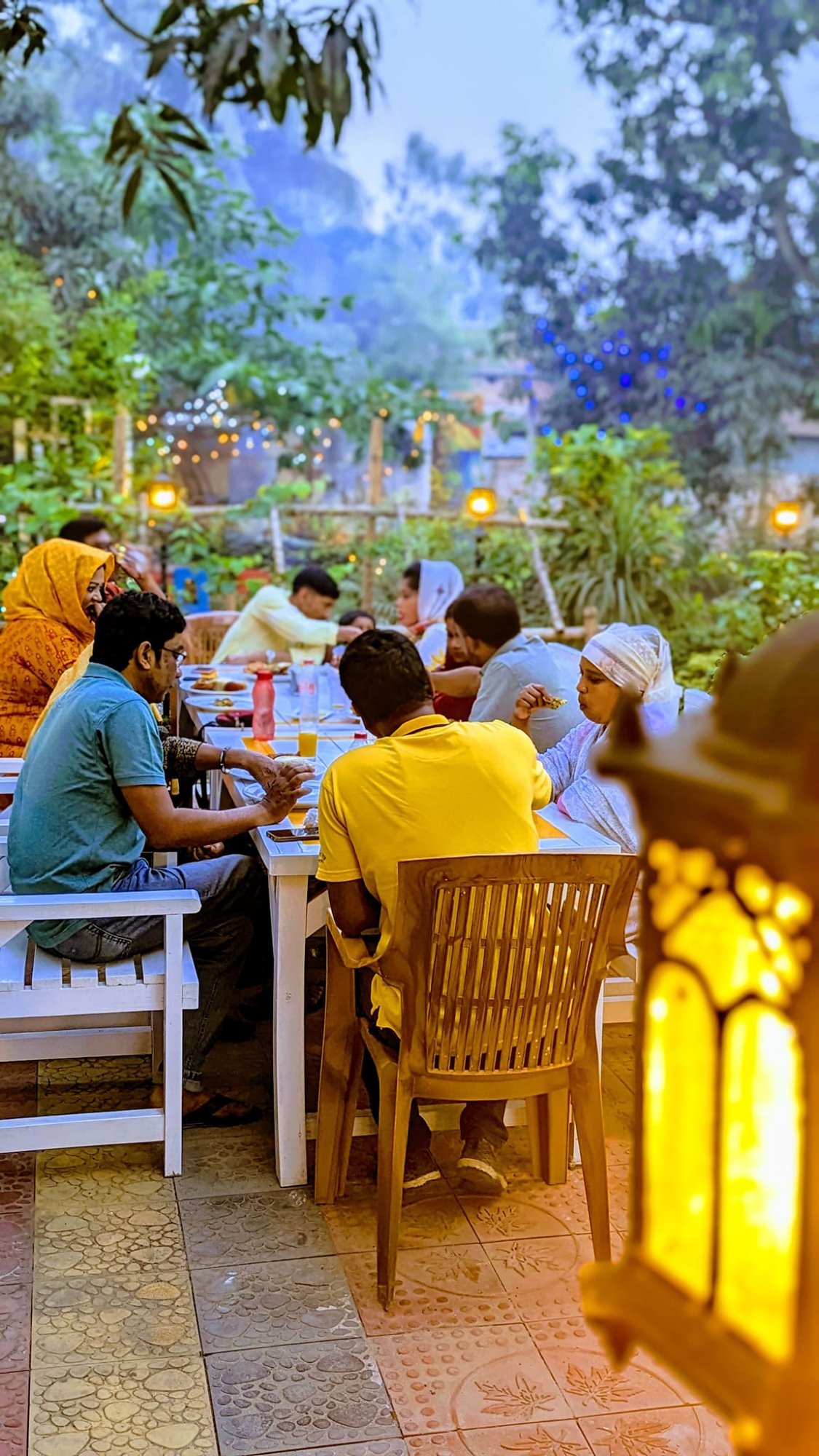 Guests dining