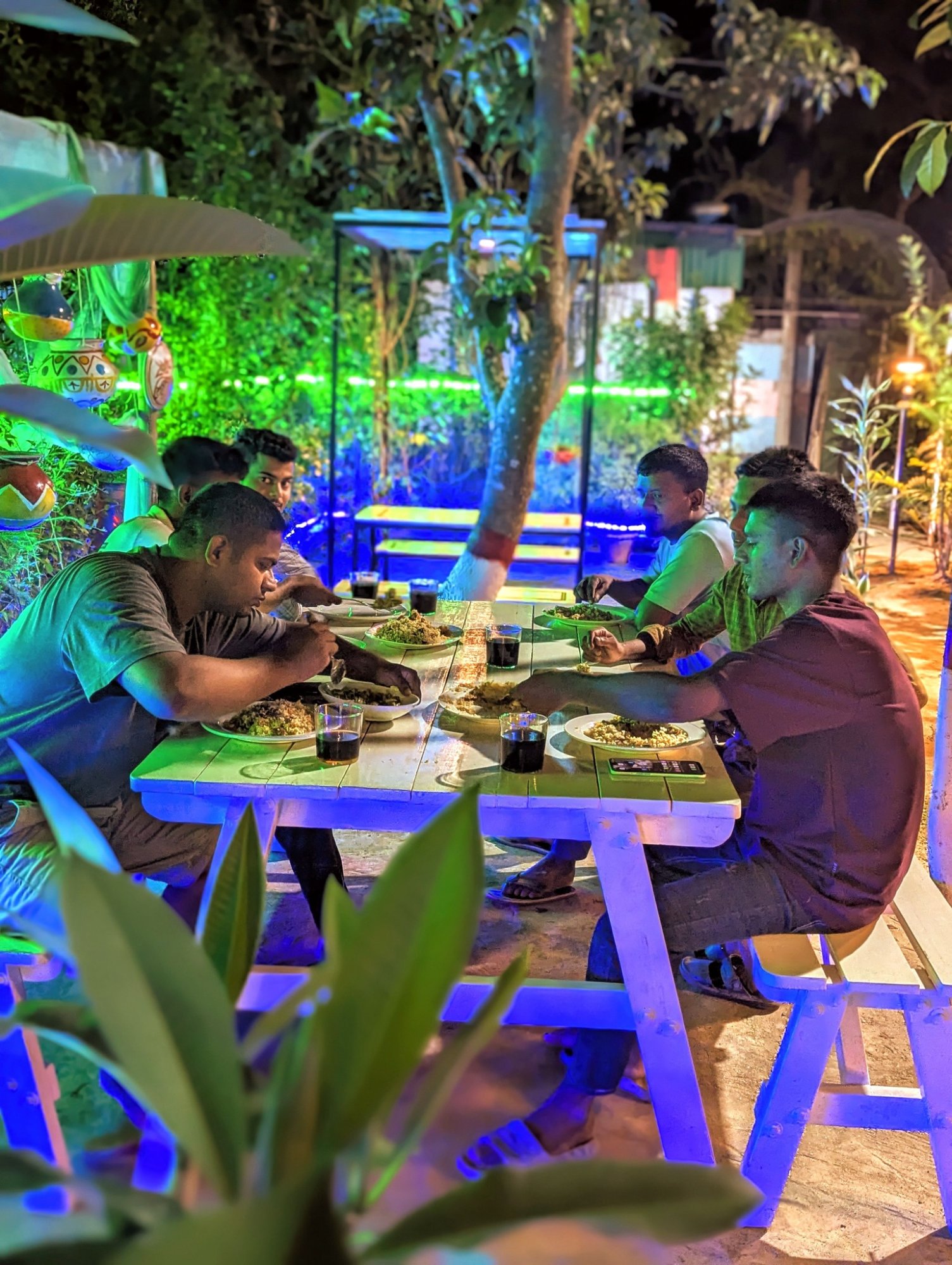 Guests dining