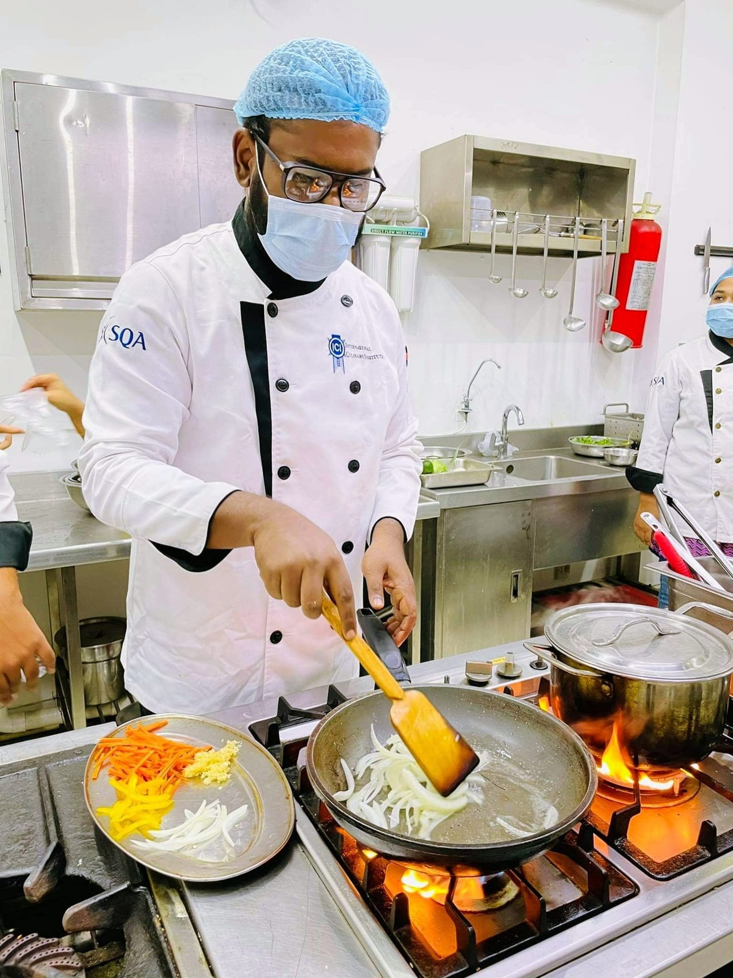 Chef cooking